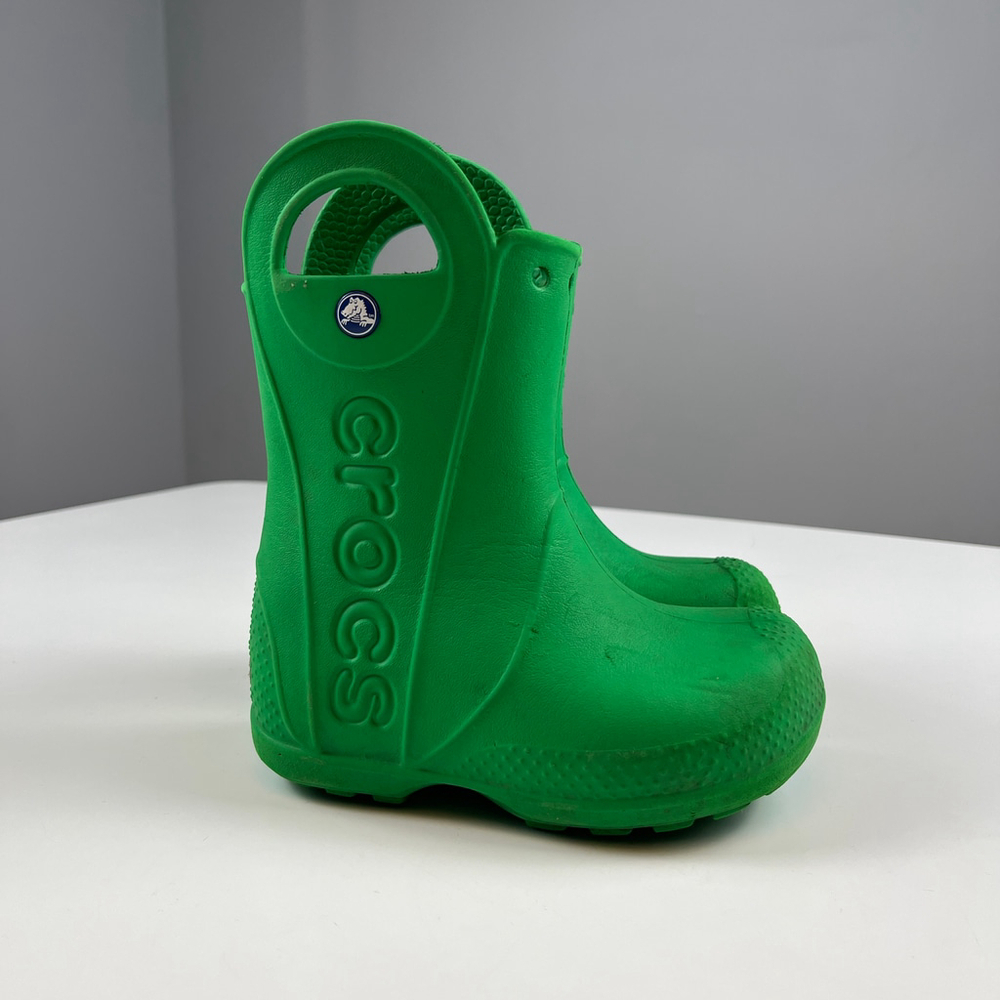 Crocs handle it rain boots C8 green